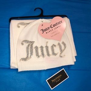 Juicy Couture Black Label Scarf and Hat Set - NWT